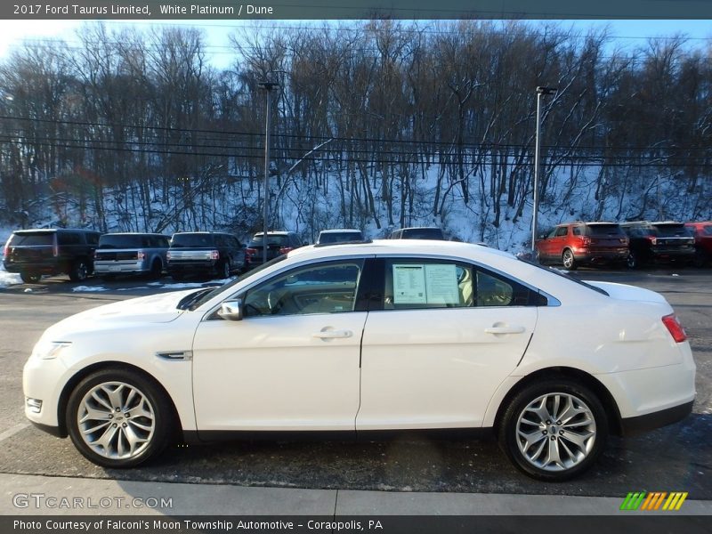 White Platinum / Dune 2017 Ford Taurus Limited