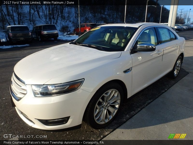 White Platinum / Dune 2017 Ford Taurus Limited