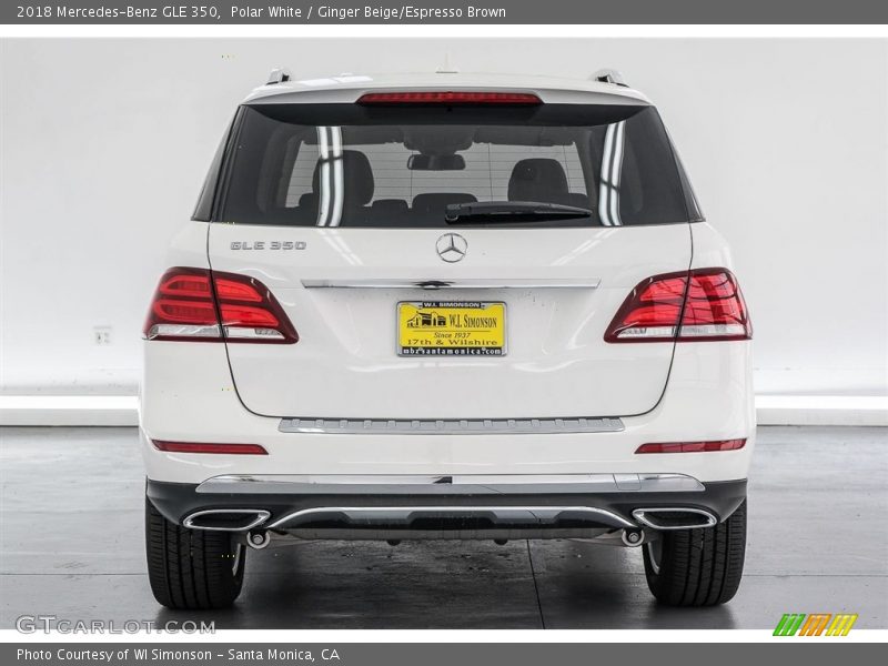 Polar White / Ginger Beige/Espresso Brown 2018 Mercedes-Benz GLE 350