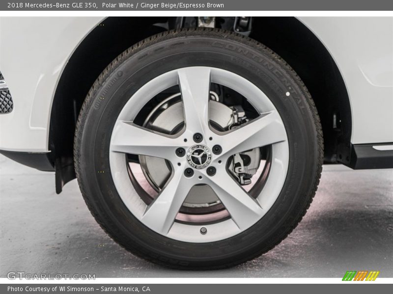 Polar White / Ginger Beige/Espresso Brown 2018 Mercedes-Benz GLE 350