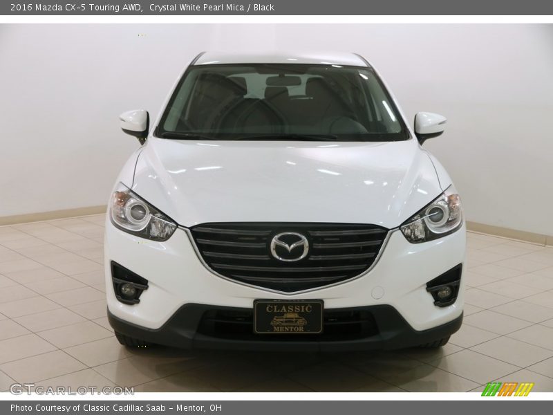 Crystal White Pearl Mica / Black 2016 Mazda CX-5 Touring AWD