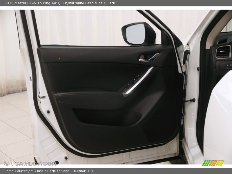 Crystal White Pearl Mica / Black 2016 Mazda CX-5 Touring AWD