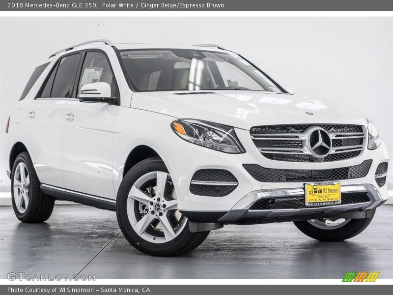 Polar White / Ginger Beige/Espresso Brown 2018 Mercedes-Benz GLE 350