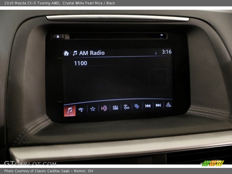 Crystal White Pearl Mica / Black 2016 Mazda CX-5 Touring AWD