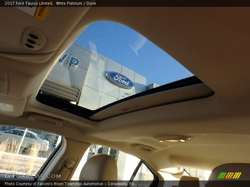 White Platinum / Dune 2017 Ford Taurus Limited