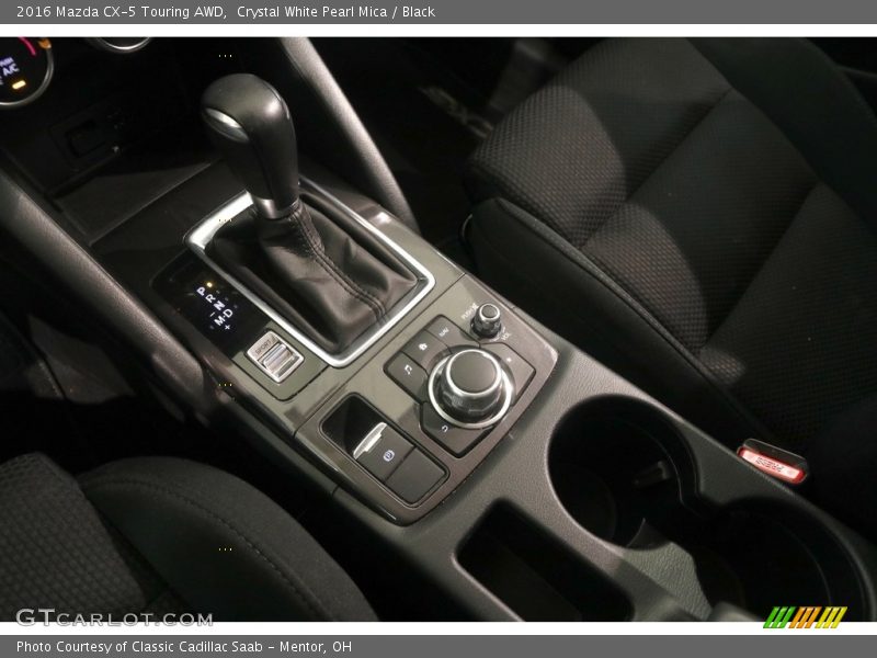 Crystal White Pearl Mica / Black 2016 Mazda CX-5 Touring AWD