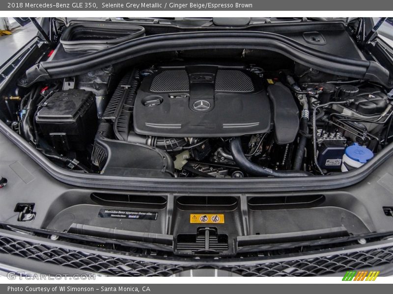 Selenite Grey Metallic / Ginger Beige/Espresso Brown 2018 Mercedes-Benz GLE 350