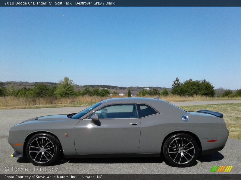Destroyer Gray / Black 2018 Dodge Challenger R/T Scat Pack