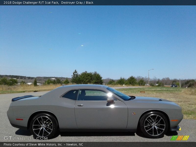 Destroyer Gray / Black 2018 Dodge Challenger R/T Scat Pack