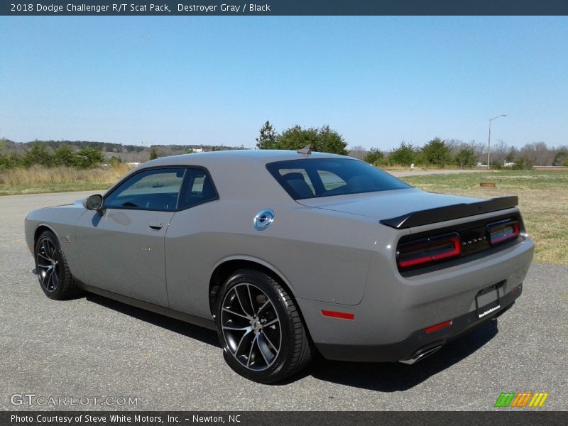 Destroyer Gray / Black 2018 Dodge Challenger R/T Scat Pack