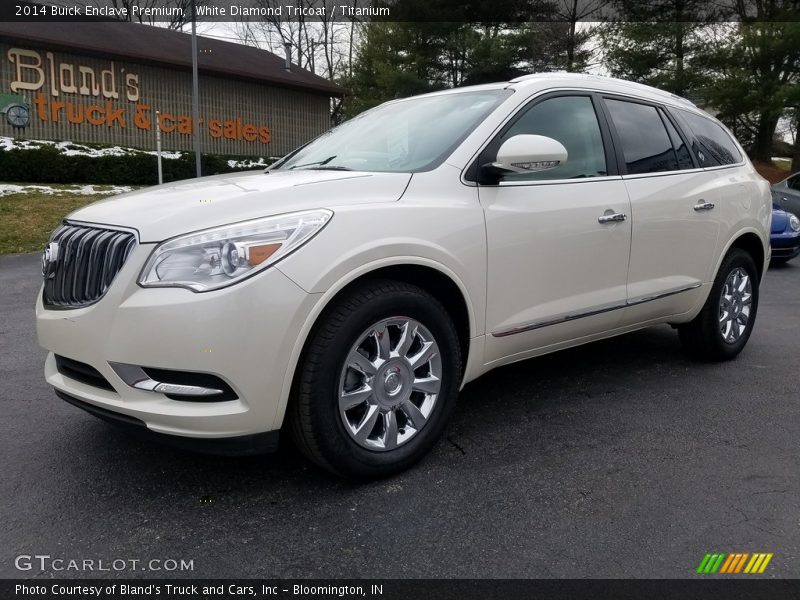 White Diamond Tricoat / Titanium 2014 Buick Enclave Premium