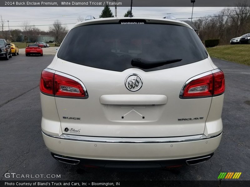White Diamond Tricoat / Titanium 2014 Buick Enclave Premium