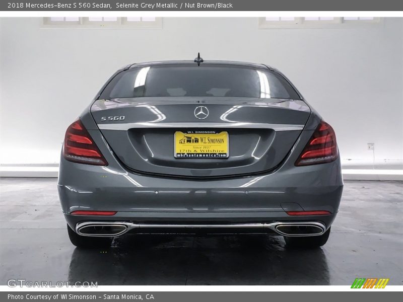 Selenite Grey Metallic / Nut Brown/Black 2018 Mercedes-Benz S 560 Sedan