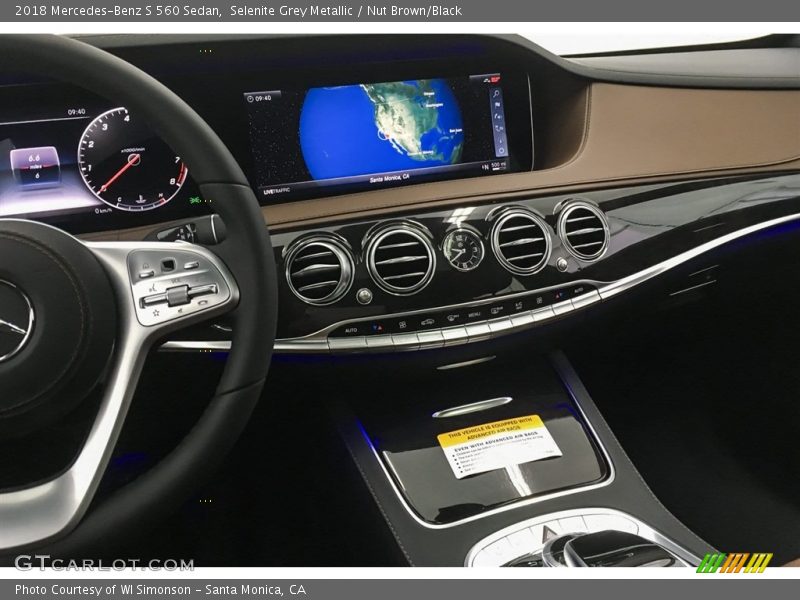 Selenite Grey Metallic / Nut Brown/Black 2018 Mercedes-Benz S 560 Sedan