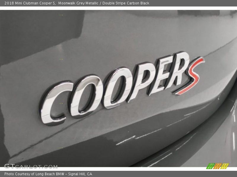 Moonwalk Grey Metallic / Double Stripe Carbon Black 2018 Mini Clubman Cooper S