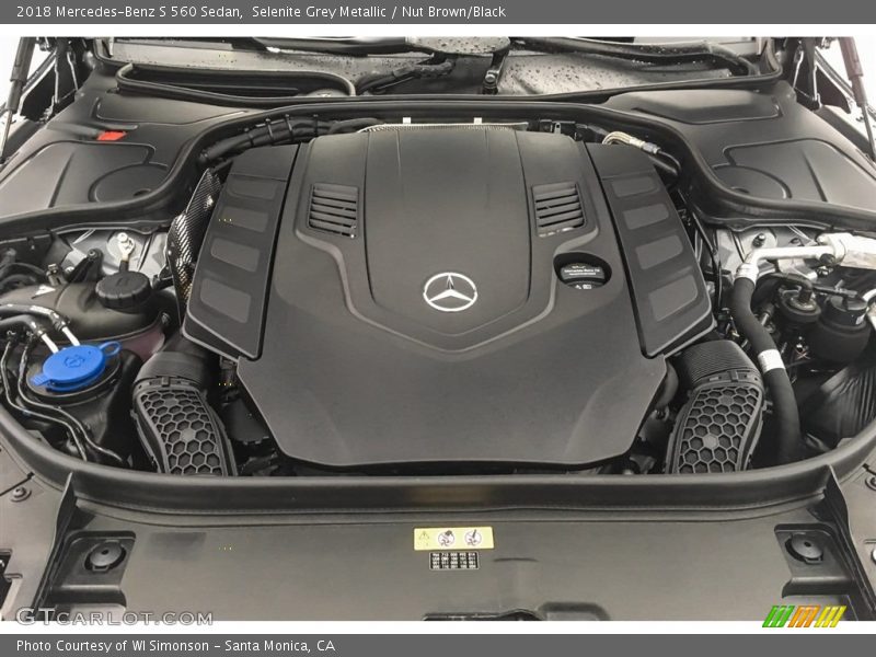 Selenite Grey Metallic / Nut Brown/Black 2018 Mercedes-Benz S 560 Sedan