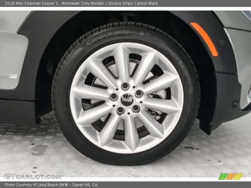 Moonwalk Grey Metallic / Double Stripe Carbon Black 2018 Mini Clubman Cooper S