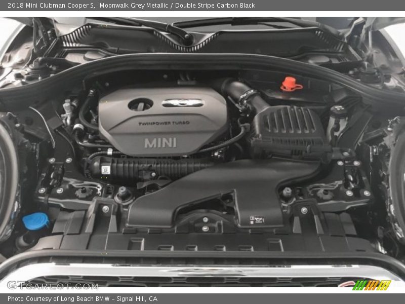 Moonwalk Grey Metallic / Double Stripe Carbon Black 2018 Mini Clubman Cooper S