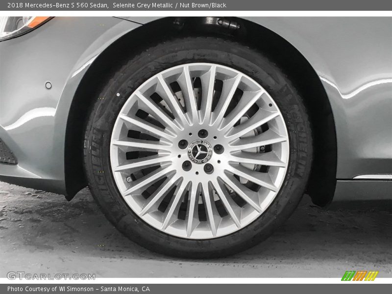 Selenite Grey Metallic / Nut Brown/Black 2018 Mercedes-Benz S 560 Sedan