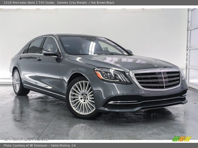 Selenite Grey Metallic / Nut Brown/Black 2018 Mercedes-Benz S 560 Sedan