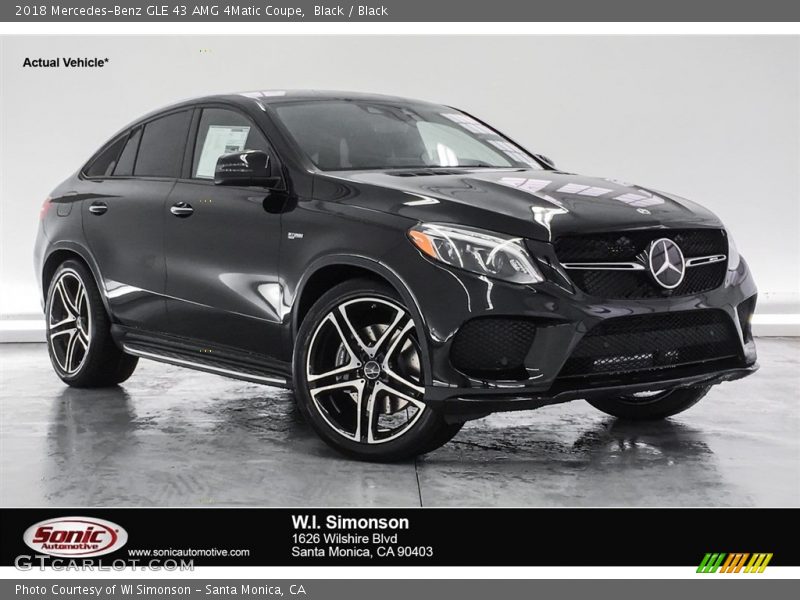 Black / Black 2018 Mercedes-Benz GLE 43 AMG 4Matic Coupe