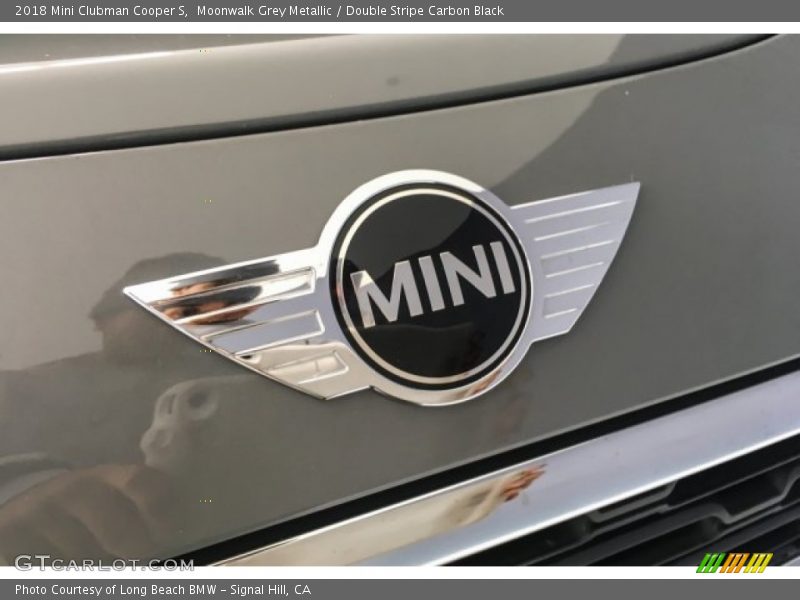 Moonwalk Grey Metallic / Double Stripe Carbon Black 2018 Mini Clubman Cooper S