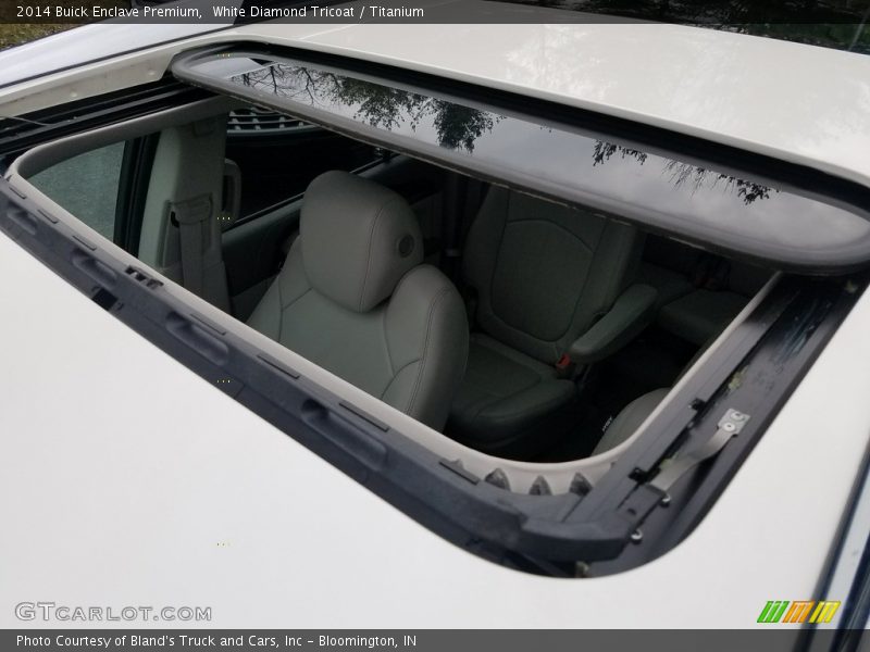 White Diamond Tricoat / Titanium 2014 Buick Enclave Premium