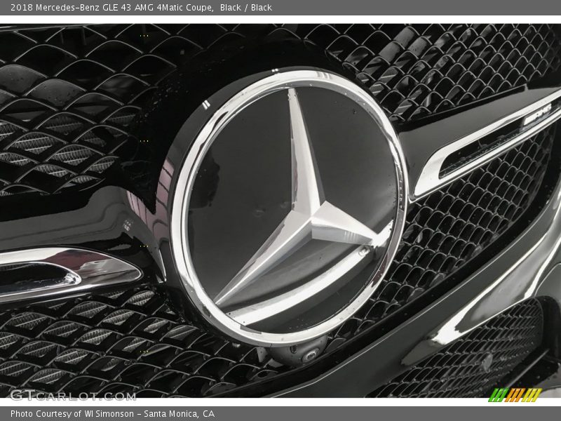 Black / Black 2018 Mercedes-Benz GLE 43 AMG 4Matic Coupe