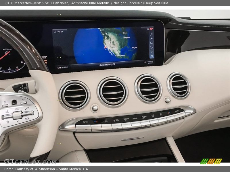 Controls of 2018 S 560 Cabriolet