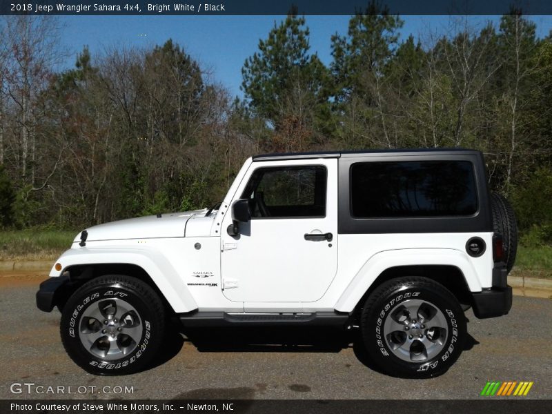 Bright White / Black 2018 Jeep Wrangler Sahara 4x4