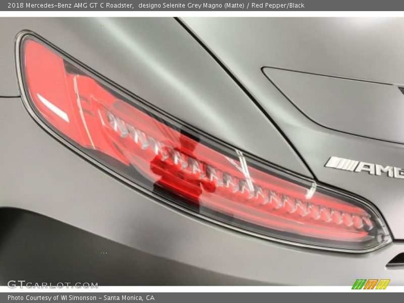 designo Selenite Grey Magno (Matte) / Red Pepper/Black 2018 Mercedes-Benz AMG GT C Roadster