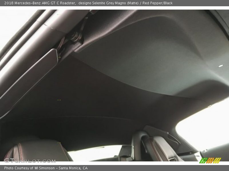 designo Selenite Grey Magno (Matte) / Red Pepper/Black 2018 Mercedes-Benz AMG GT C Roadster