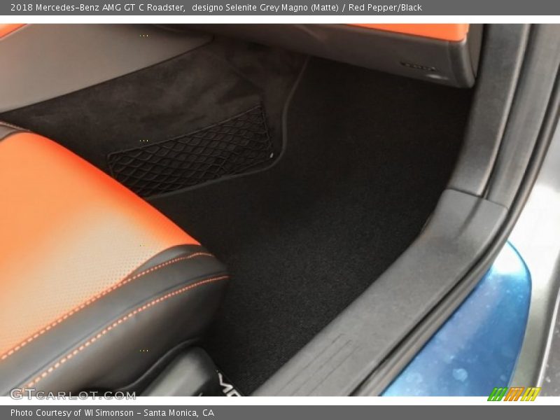 designo Selenite Grey Magno (Matte) / Red Pepper/Black 2018 Mercedes-Benz AMG GT C Roadster