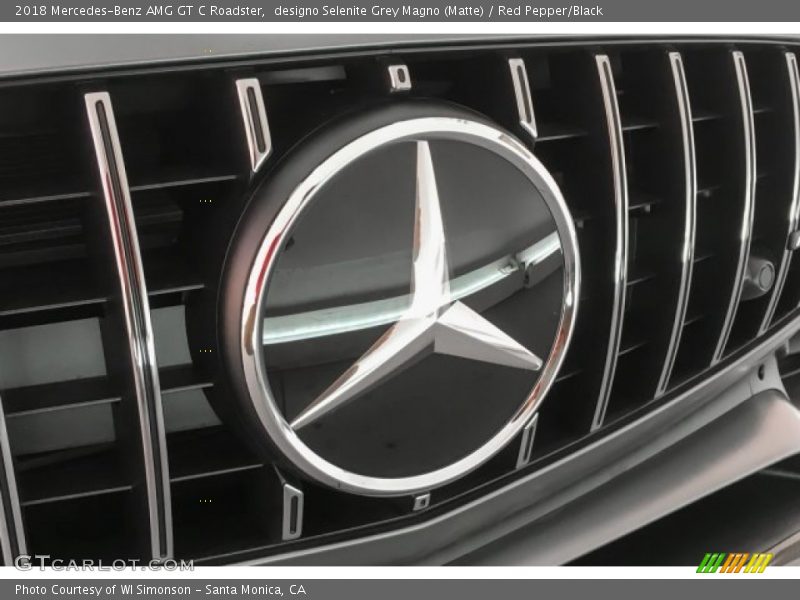 designo Selenite Grey Magno (Matte) / Red Pepper/Black 2018 Mercedes-Benz AMG GT C Roadster