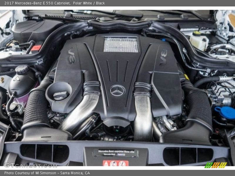  2017 E 550 Cabriolet Engine - 4.7 Liter Turbocharged DOHC 24-Valve VVT V8
