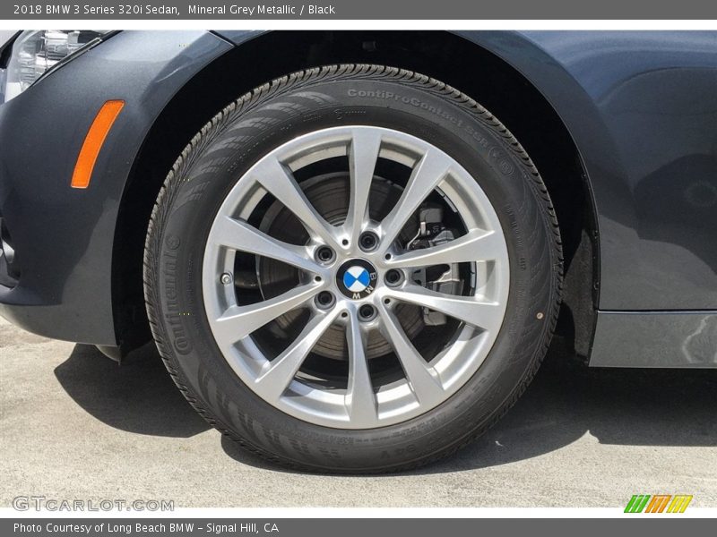 Mineral Grey Metallic / Black 2018 BMW 3 Series 320i Sedan