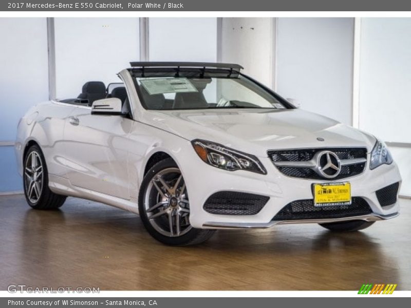 Polar White / Black 2017 Mercedes-Benz E 550 Cabriolet