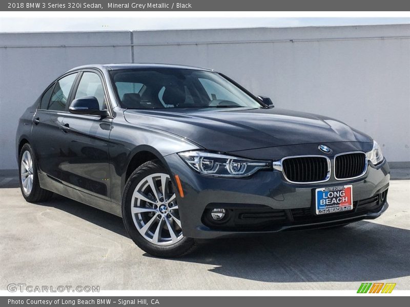 Mineral Grey Metallic / Black 2018 BMW 3 Series 320i Sedan