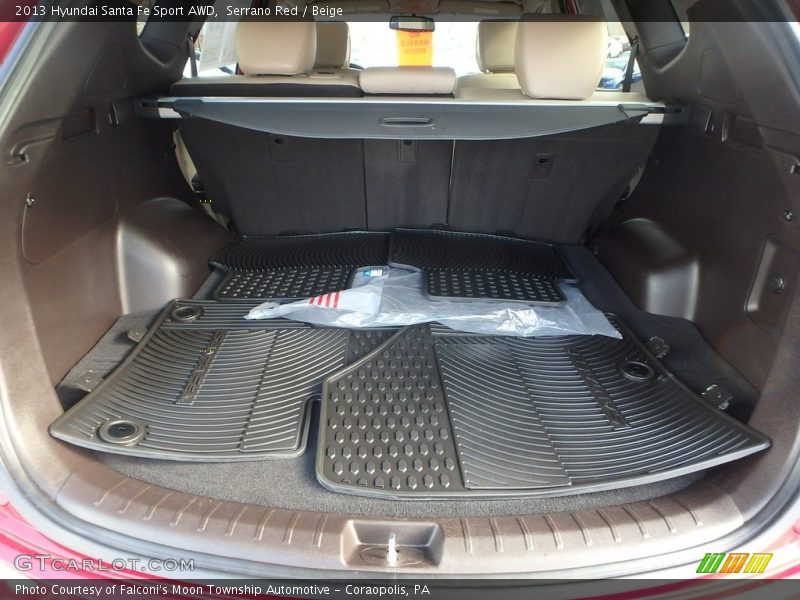 Serrano Red / Beige 2013 Hyundai Santa Fe Sport AWD