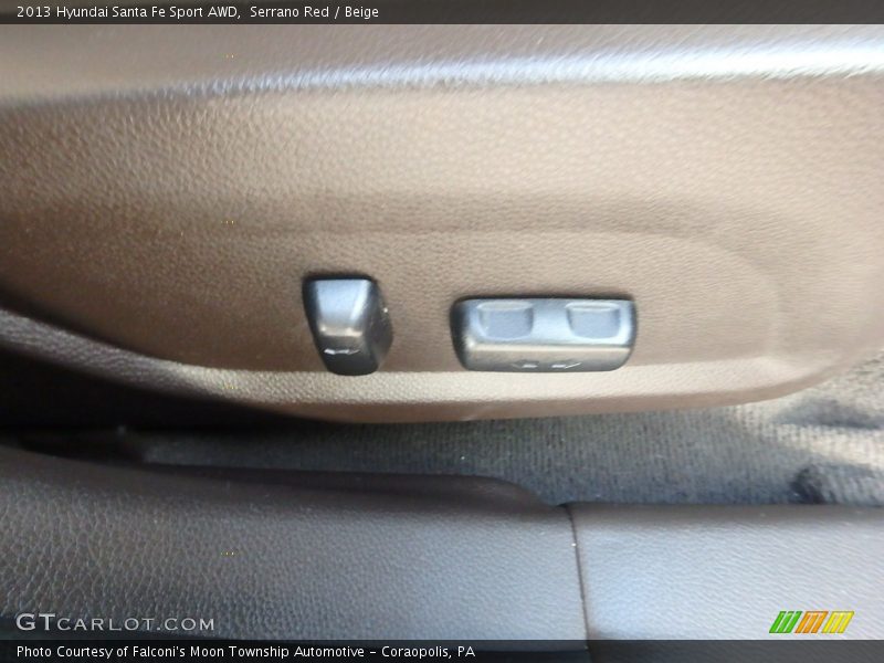 Serrano Red / Beige 2013 Hyundai Santa Fe Sport AWD