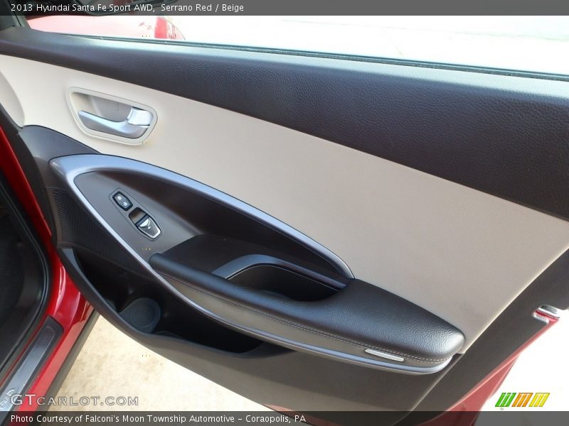 Serrano Red / Beige 2013 Hyundai Santa Fe Sport AWD