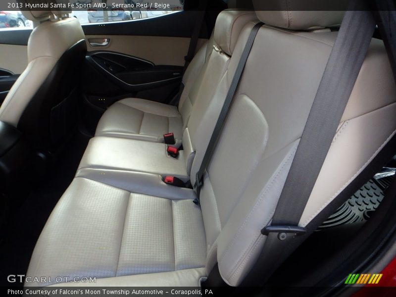 Serrano Red / Beige 2013 Hyundai Santa Fe Sport AWD