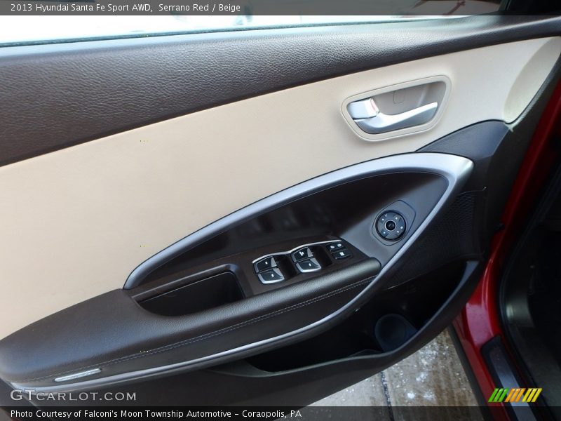 Serrano Red / Beige 2013 Hyundai Santa Fe Sport AWD