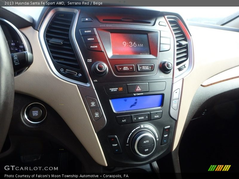 Serrano Red / Beige 2013 Hyundai Santa Fe Sport AWD