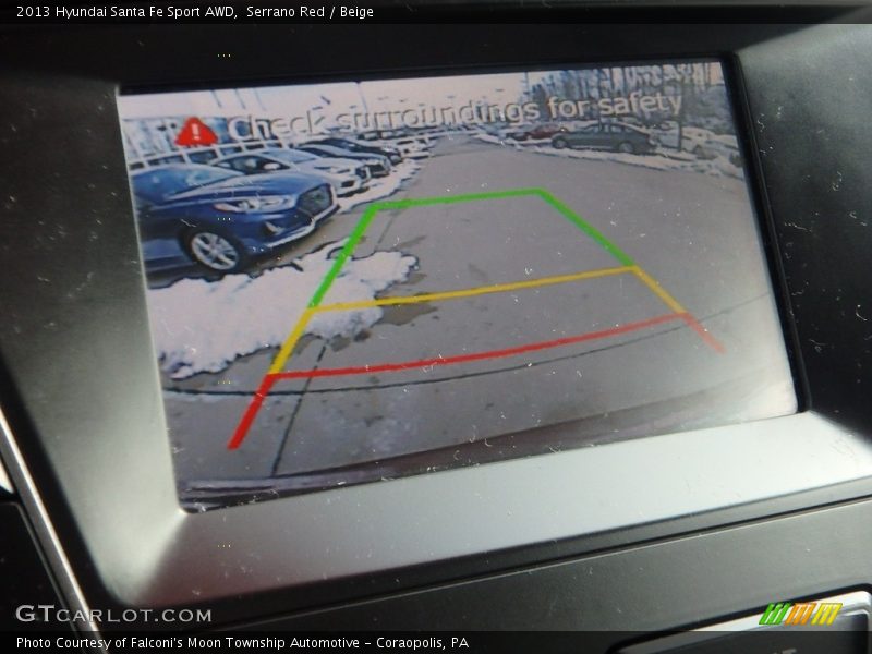 Serrano Red / Beige 2013 Hyundai Santa Fe Sport AWD