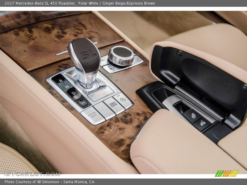 Polar White / Ginger Beige/Espresso Brown 2017 Mercedes-Benz SL 450 Roadster