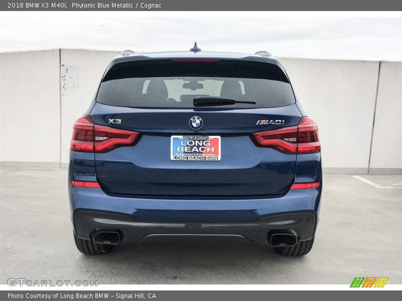 Phytonic Blue Metallic / Cognac 2018 BMW X3 M40i