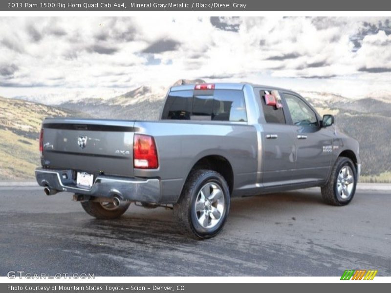 Mineral Gray Metallic / Black/Diesel Gray 2013 Ram 1500 Big Horn Quad Cab 4x4