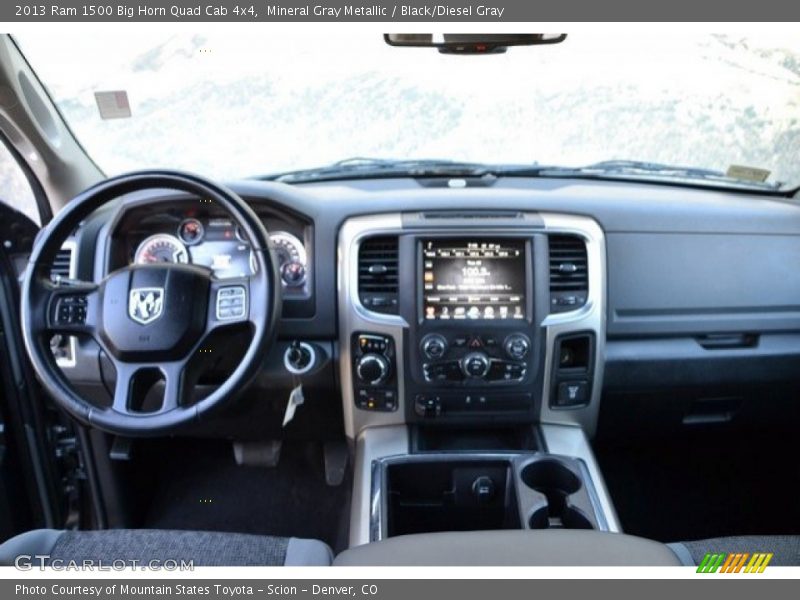 Mineral Gray Metallic / Black/Diesel Gray 2013 Ram 1500 Big Horn Quad Cab 4x4