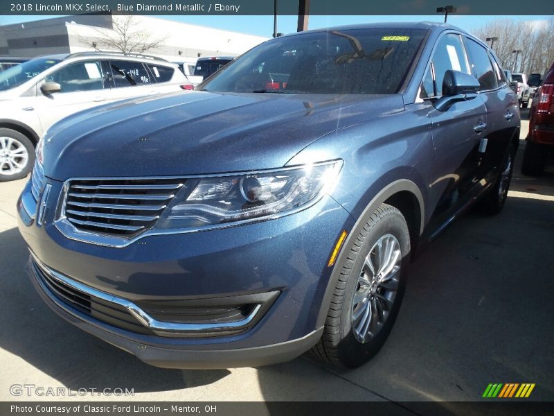 Blue Diamond Metallic / Ebony 2018 Lincoln MKX Select